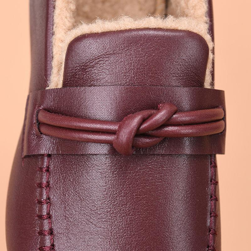 Winter Cloth Shoes Women's Shoes Plus Velvet Ladieswear Soft Sole Old Lady Elderly Grandma Warm Shoes