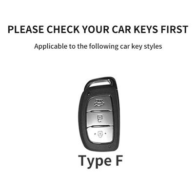 

Car Key Case Cover For Hyundai i10 i30 i40 ix20 ix25 ix30 ix35 ix45 KONA Encino Tucson Solaris Grand Santa Fe Sonata NEXO Tucson Black Key Ring