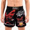 Mens Quick-Dry Muay Thai Shorts With Print Design Boxing Martial Arts Training Competition