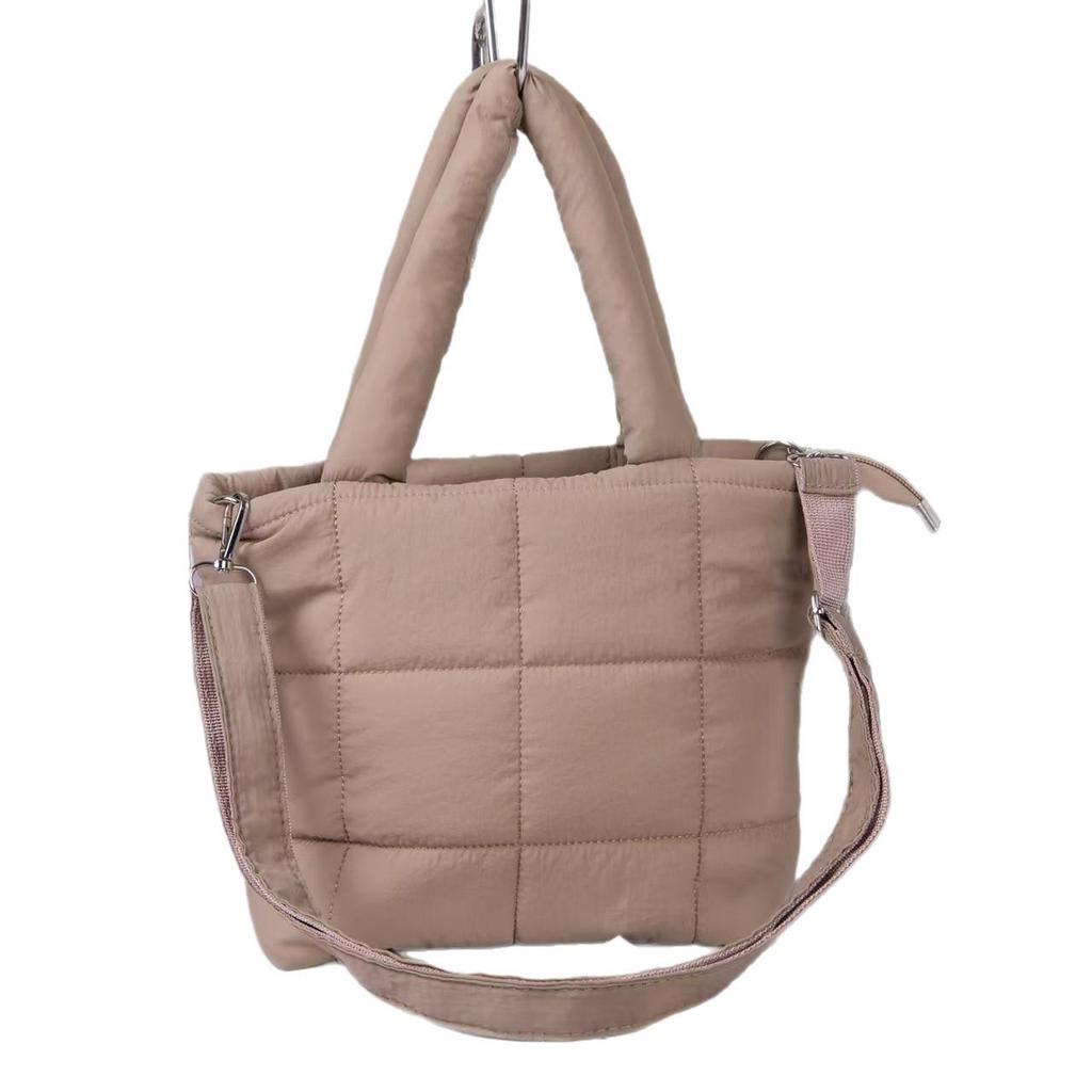 Large Quilted Cosmetic Shoulder Bag - Casual Travel & Daily Use