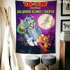 Tom Jerry Whimsical Adventure Tapestry Wallmounted Background Cloth Atmospheric Background Cloth Wall Decoration Background Wall Hanging Cloth
