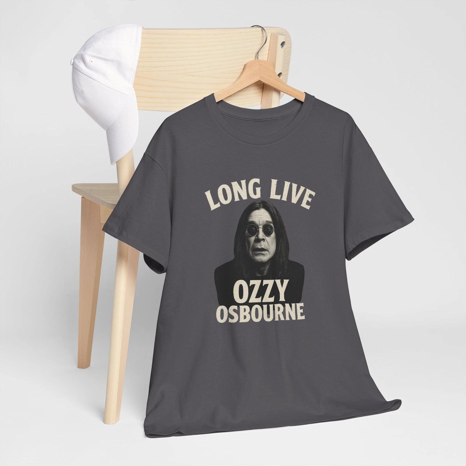 Long Live Ozzy Osbourne. Cotton Tee - Inspired Memorial Tribute RIP Shirt 3XL