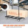 SucceBuy 1800LBS Drywall Sheet Cart Panel Dolly Cart with Deck & 5" Swivel Wheels Handling Sheetrock Lumber for Garage Warehouse