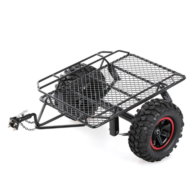 Model Car Metal Mobile Trailer for Car Toy Upgrade Accessories for 1/10 Model Car