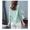 Women Summer Floral Print Chiffon Blouse