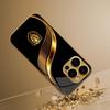Golden Lion Shield Glass Phone Case Suitable for iPhone 17 16 15 14 13 12 11 Pro Max Plus Anti Drop and Anti Shock Back Cover
