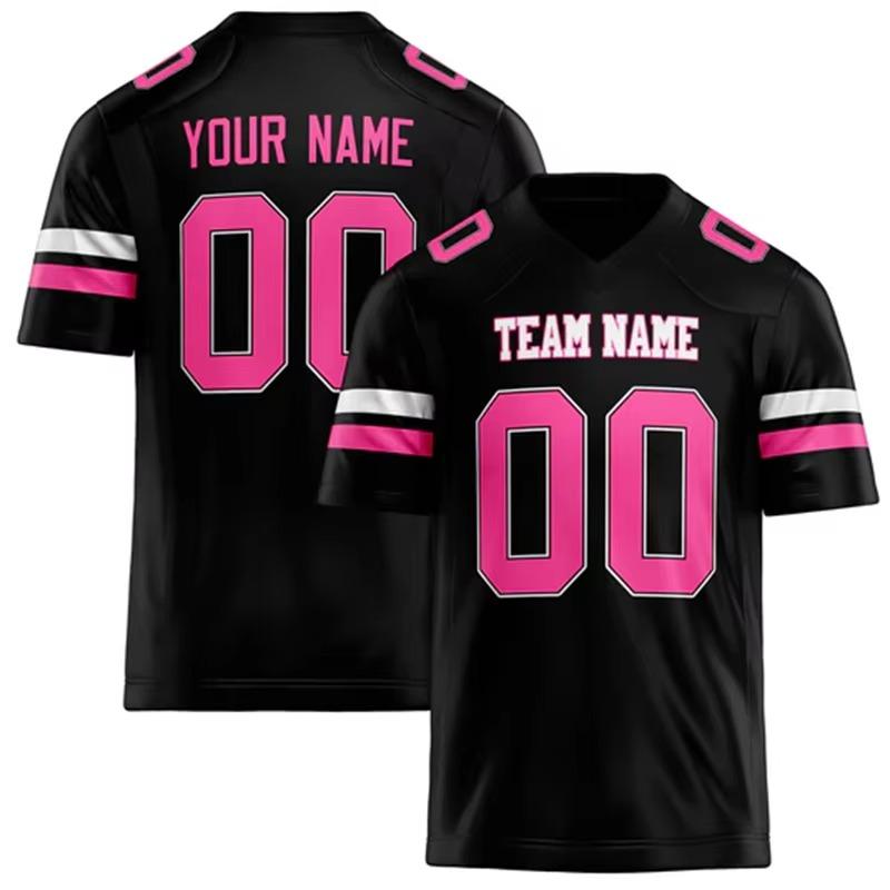 Team Rugby T-shirt V Neck Black Mens Sports T Shirt Loose Quick Dry Team Uniforms L