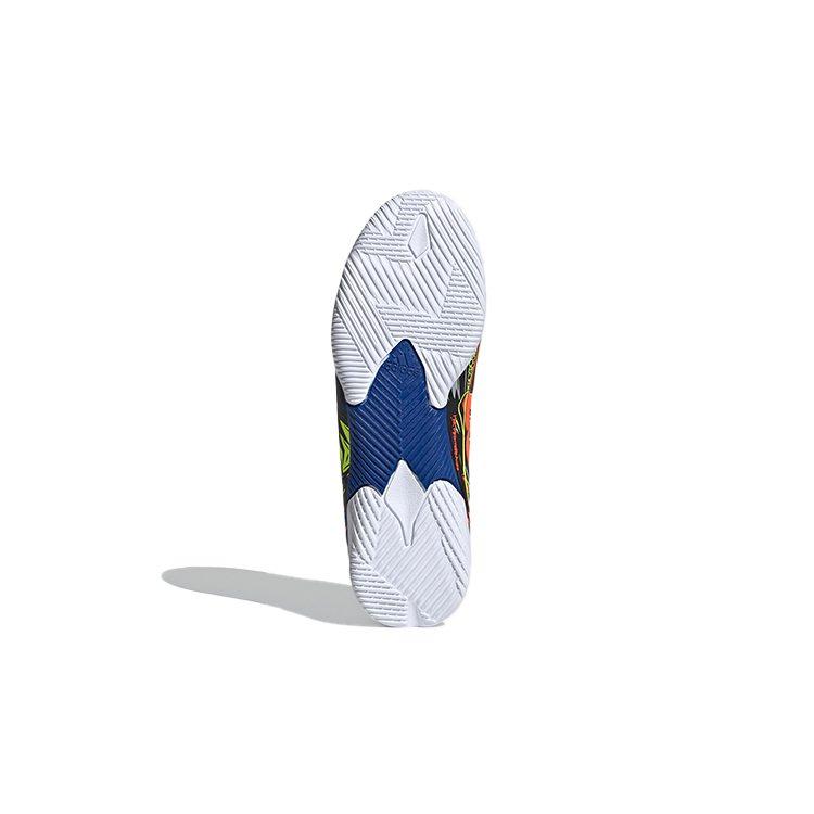 Adidas Breathable Low top Kids' Soccer Shoes Blue Yellow Orange Kids' EH0600