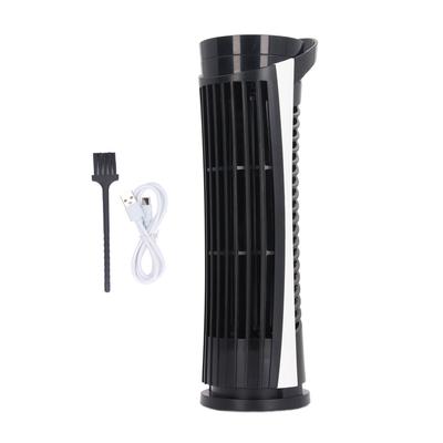 Tower Fan 90 Degree Oscillating Fan with 2 Speeds Light Standing Bladeless Fan 34dB Quiet USB 2.0