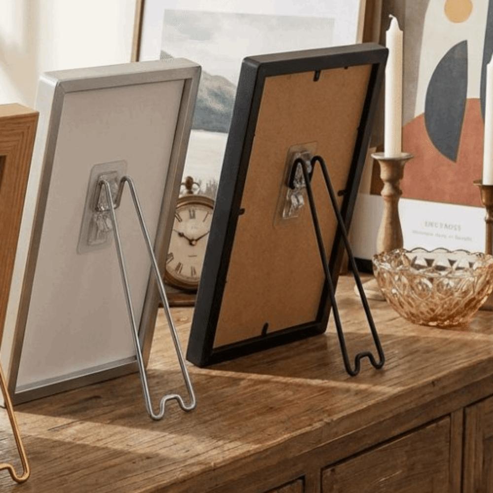 Self-Adhesive Picture Frame Bracket Adjustable Easel Back Stand Picture Display Holder  Wall Decor