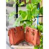 Leather Motorcycle Saddle  Vintage Goat Bag Panniers Two Genuine Bags Real