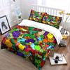 Colorful Fruits and Vegetables Artwork Exquisite three-piece bedding set gift for kids and adults
