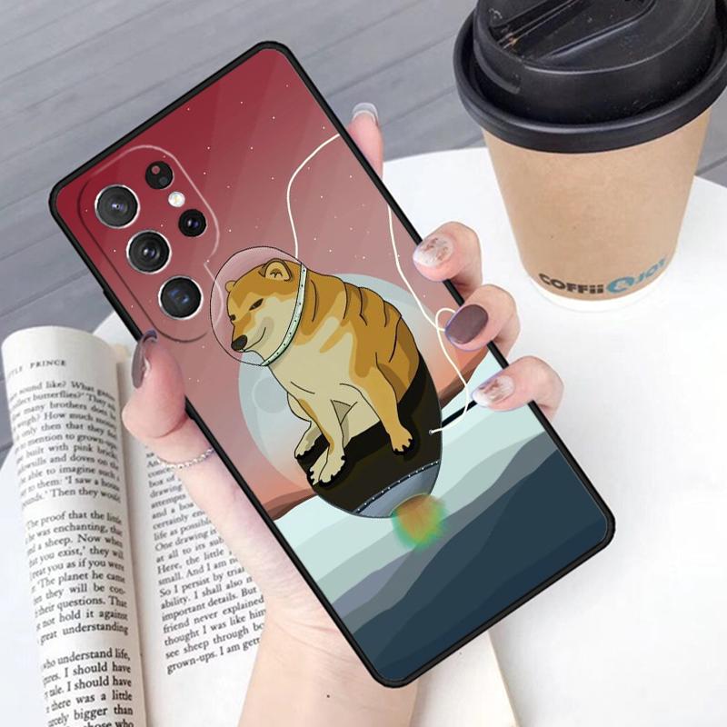Doge Dog Cheems Meme phone case Cover For Samsung Galaxy S24 S25 Ultra S21 S22 Ultra S10E Note 10 Plus Note 20 FE S23