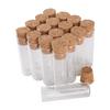 Wholesale 100 Pieces 2.5ml 13*40mm Test Tubes with Cork Lids Glass Jars Glass Vials Tiny Glass Bottles for DIY Craft Accessory