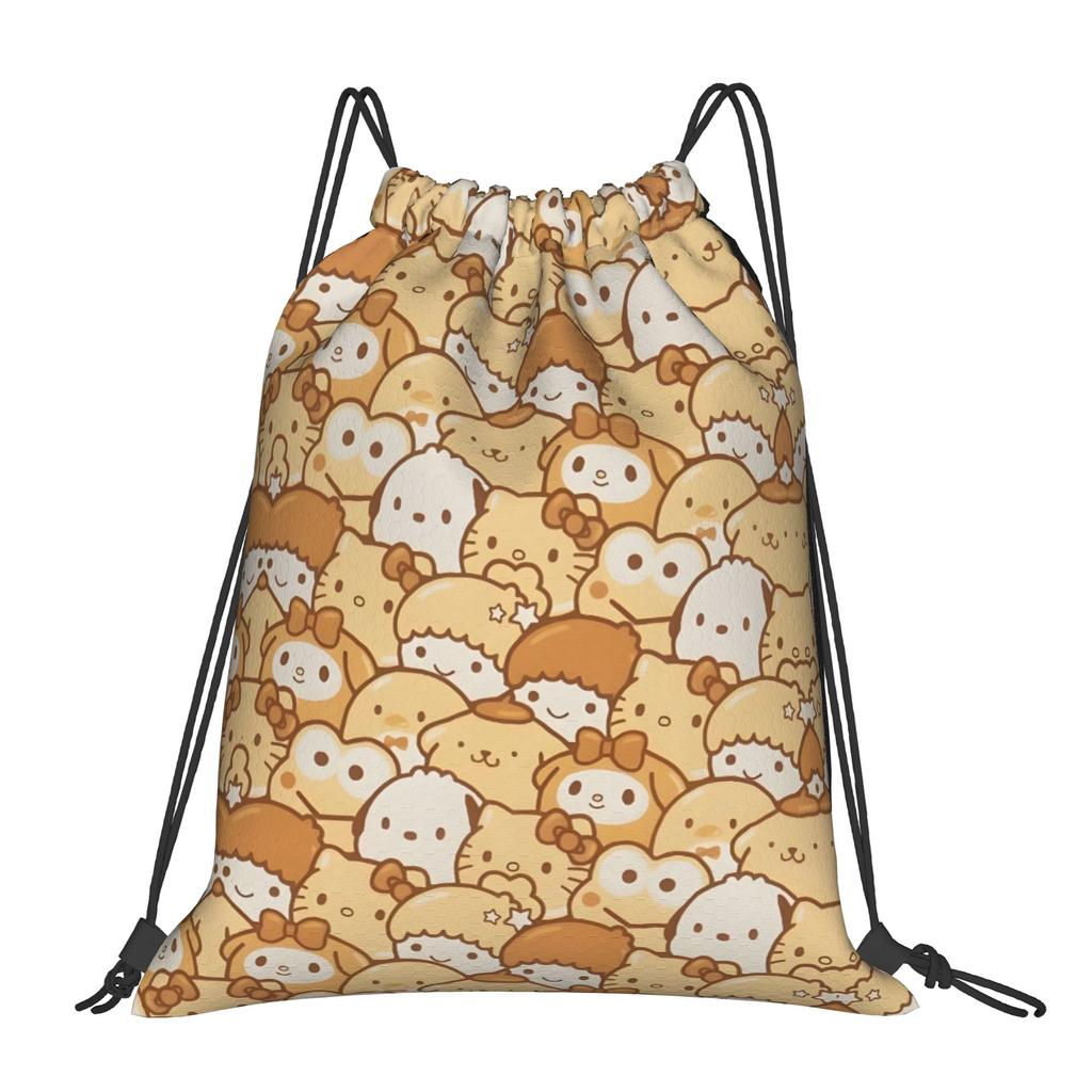 Custom P-Pompompurines Drawstring Bag for Shopping Yoga Backpacks Men Women Cute Dog Sports Gym Sackpack
