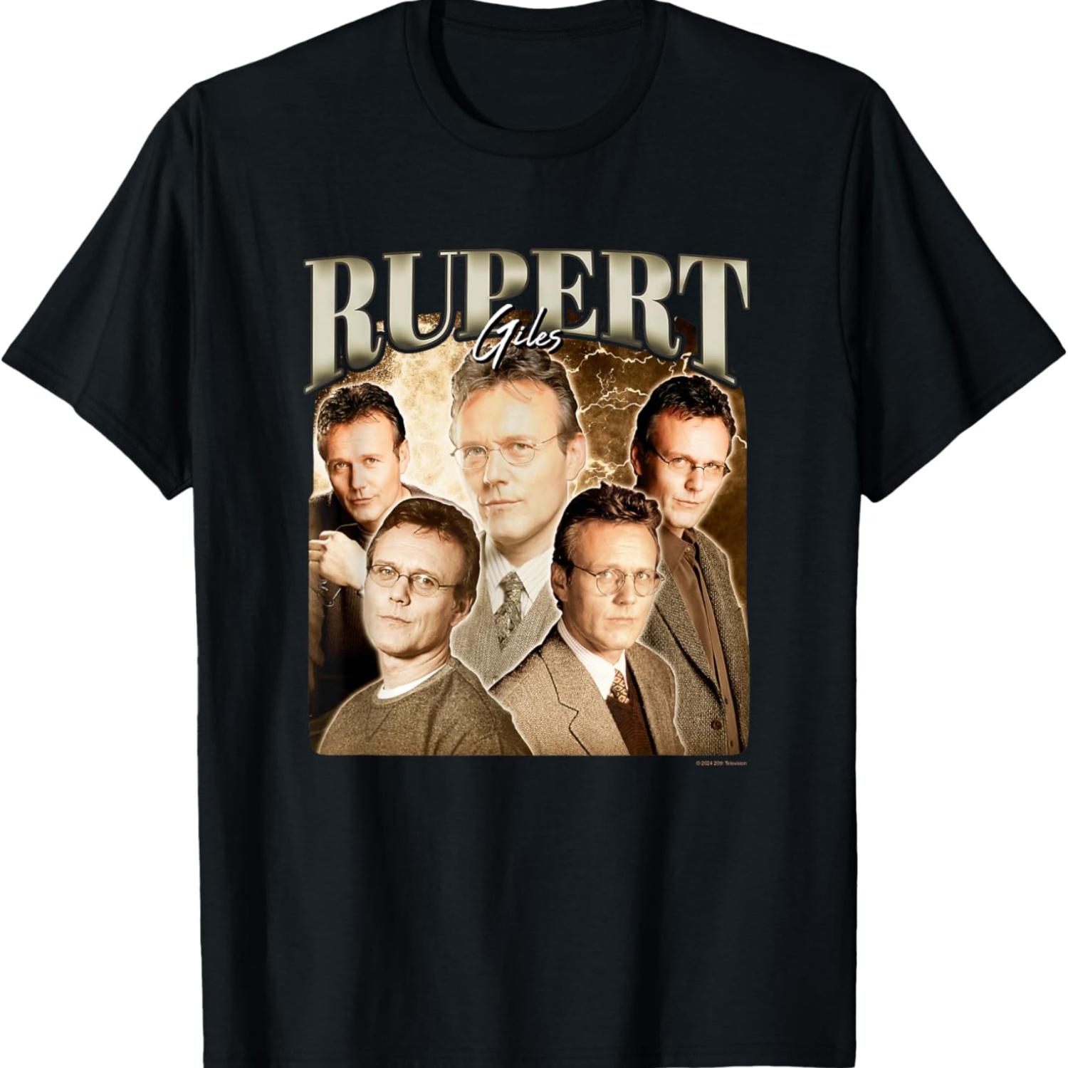 

Buffy The Vampire Slayer Ruppert Giles Collage Chest Poster T-Shirt XXXXXL чорний
