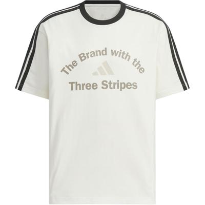 adidas SS25 Loose Fit T-Shirt Round Neck Comfortable Sports Loose Short Sleeve Men Tops KF2478