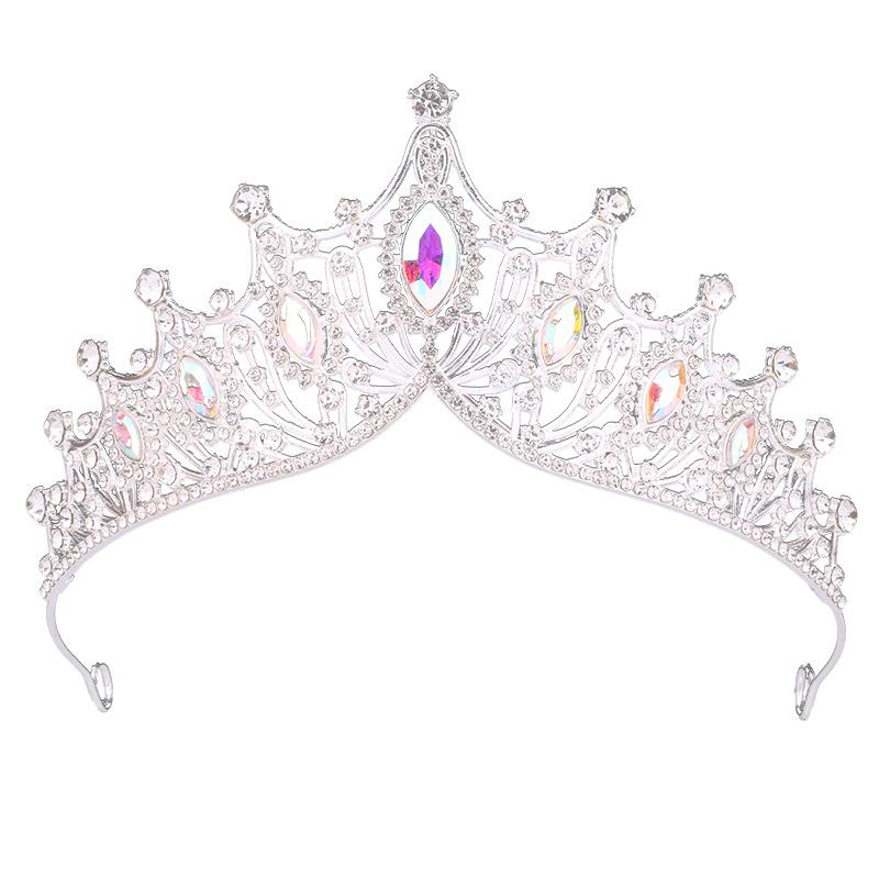 

Дитяча діадема-корона принцеси з кристалами для днів народжень та виступів