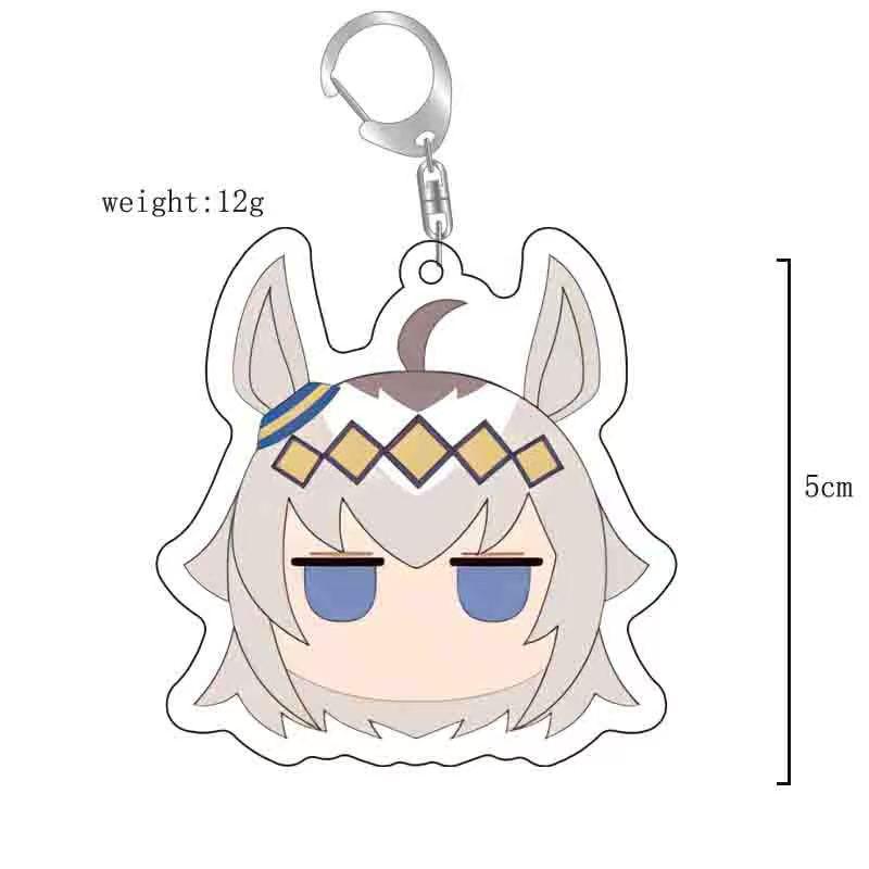 Uma Musume Ashimoro Cinderella Oguri Cap Keychain Pendant - Cute Anime Backpack Ornament