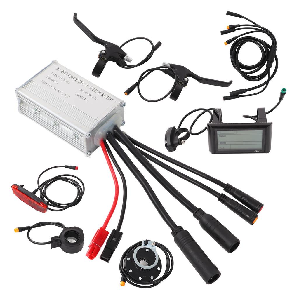 36V48V 250W Brushless Motor Controller LCD Display Kit Bicycle Lithium Battery Modification