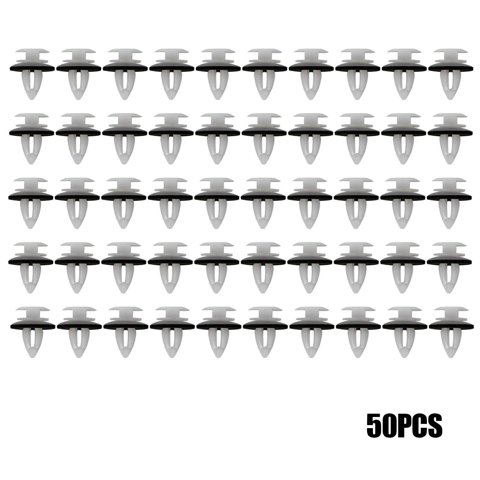 

50Pcs Auto Fastener Car Bumper Clips Door Panel Clips with Seal Ring for Bmw E34 E36 E38 E39 E46 M3 M5 Z3 X5 Car Accessories