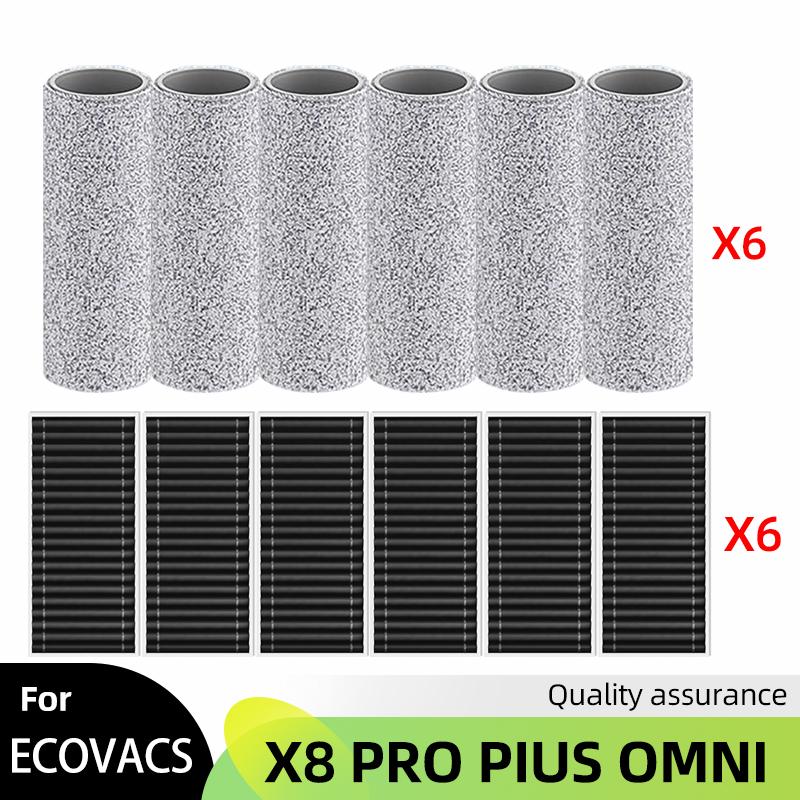 

Підходить для Ecovacs X8 Pro Omni Аксесуари Основна бічна щітка Фільтр Hepa Ганчірка Мішок для пилу Запчастини для заміни