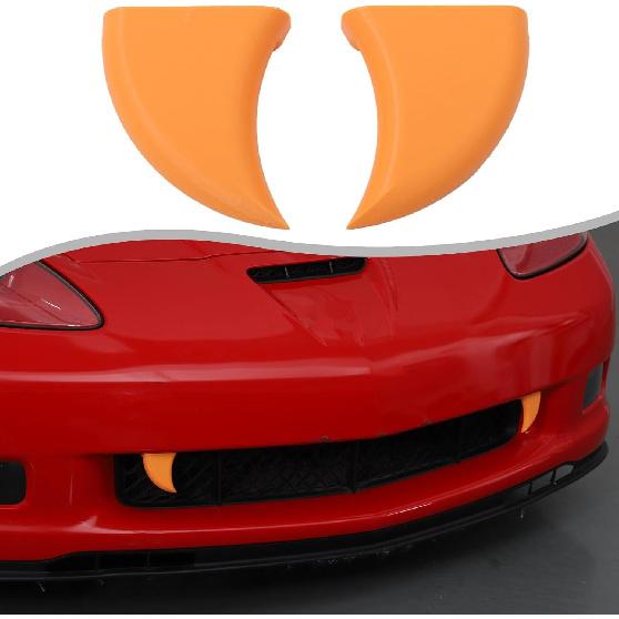 

Car Fangs Car Teeth Decor Compatible with Corvette C6 2005-2013 Halloween Vampire Fangs Teeth for car- Mounts to Front Grille on Vehicles ABS DIY оранжевый