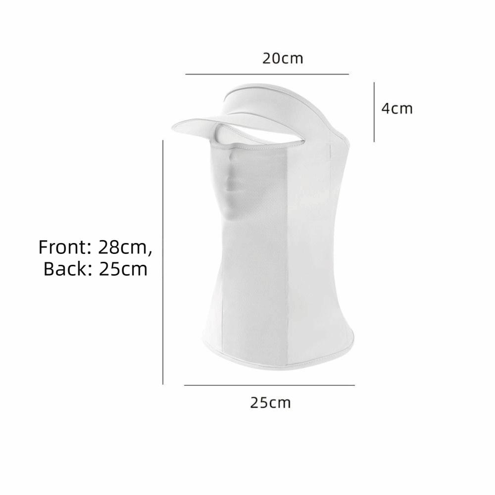 Anti-UV Sunscreen Face Cover Quick Drying Ice Silk Sun Cover Fashion Sunscreen Hat  Face Coverage
