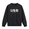 Li Ning Sportmode Serie Bedruckter Buchstabe Rundhalsausschnitt Bequem Fleece Atmungsaktiv Sweatshirt Unisex Sweatshirt Schwarz AWDUC91-2