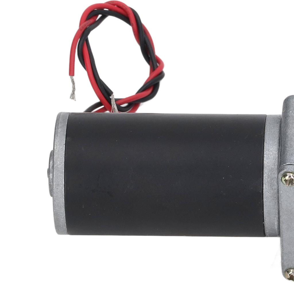 Gear Motor 24V Speed Reduction Self Locking Dual Shaft Reversible Worm Geared Motor
