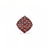 Garnet Ring: Dainty 925 Sterling Silver Bohemian Ring