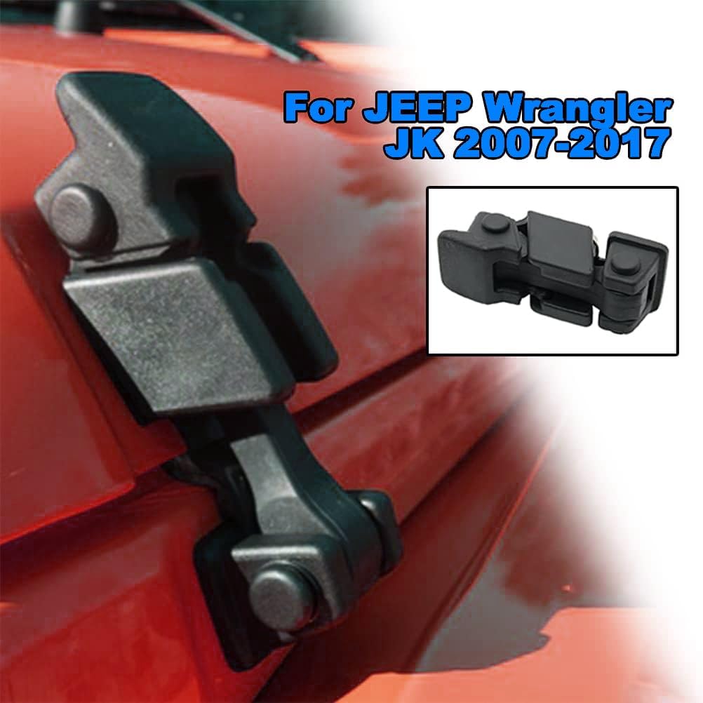 

Unifizz Замок капота Защелка Резиновые накладки на защелки капота Для Jeep Wrangler JK 2007-2018 Защелка капота Правый и левый комплекты Замена Защита двигателя Стайлинговые детали