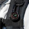 Light Weight Camping Compasses Thermometers Outdoor Small Compasses Carabiner Backpack Buckle Hiking Camping Accessories