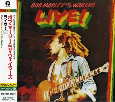 CD BOB MARLEY & THE WAILERS - Live! UICY3174 Tuff Gong 2001 Japan ObiReggae, Ska & Dub Used