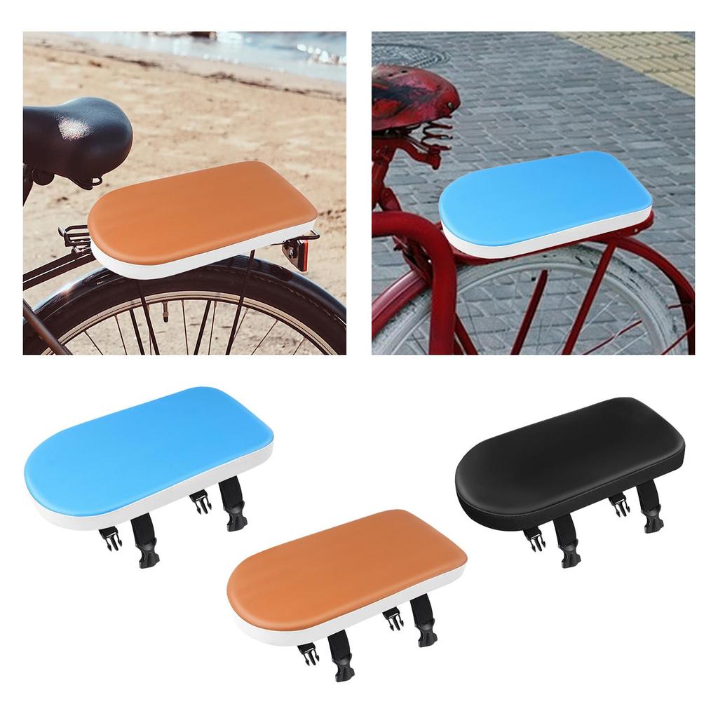 Bike Back Seat Bike Saddle Wide Soft Pad Shock Absorption Bicycle Rear Seat Cushion Bike Seat for Road Bikes Biking Outdoor