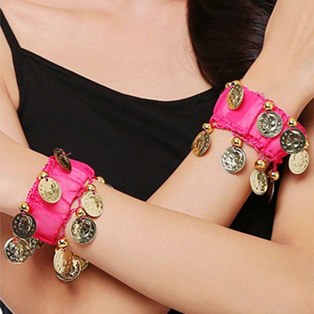 Beaded Belly Dance Cuffs Bracelets Chiffon  Elegant   BFF