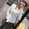 Yoga clothes women's 1011 new spring slim-fit stand-up neck sports jacket long-sleeved zipper warm fitness clothes top