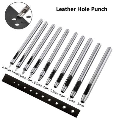 New Punch Leather Tool Puncher Hole Craft Set Hollow Puncher Belt Leathercraf