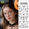 Cross Border Exclusive Halloween Spider Series Tattoo Stickers Ghost Party Makeup Waterproof Dark