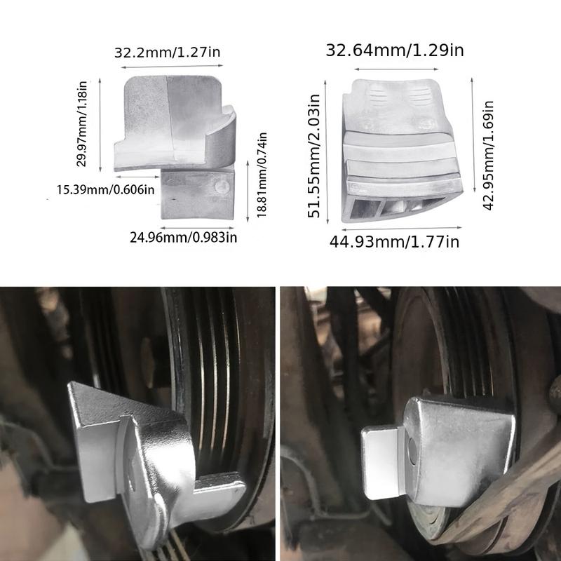 2PCS Automobilové žebrované hnací řemeny Odstraňovač Stretch Aux Řemen Odstraňovač Taller Sada nástrojů Demontáž Opravy Automobilu Pomocný nástroj