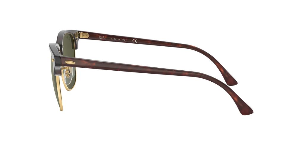 Ray-Ban RB3016 Clubmaster Square Sunglasses W0366 G-15 GREEN 51 Mm