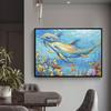 Decorative Canvas Painting Dolphin Art Poster PrintsRoom Wall Decor for Living Room Pictures Cuadros