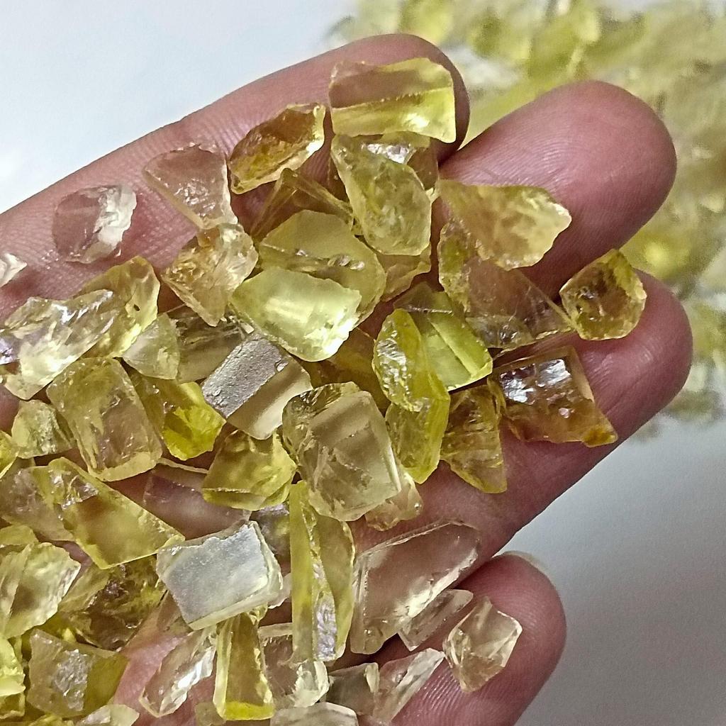 Natural Lemon Quartz Gemstone Rough, Healing Lemon Quartz Crystal, Specimen Minerals, Loose Gemstone Rough Lot.