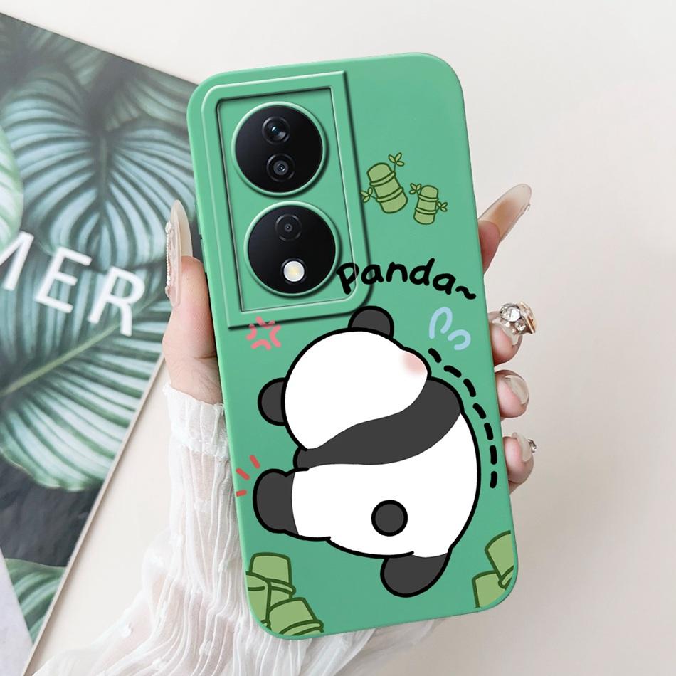 For Honor X7b Cute Panda Rabbit Cartoon Case HonorX7b X 7B 4G CLK-LX1 LX2 LX3 Camera Protective Soft Silicone Phone Cases