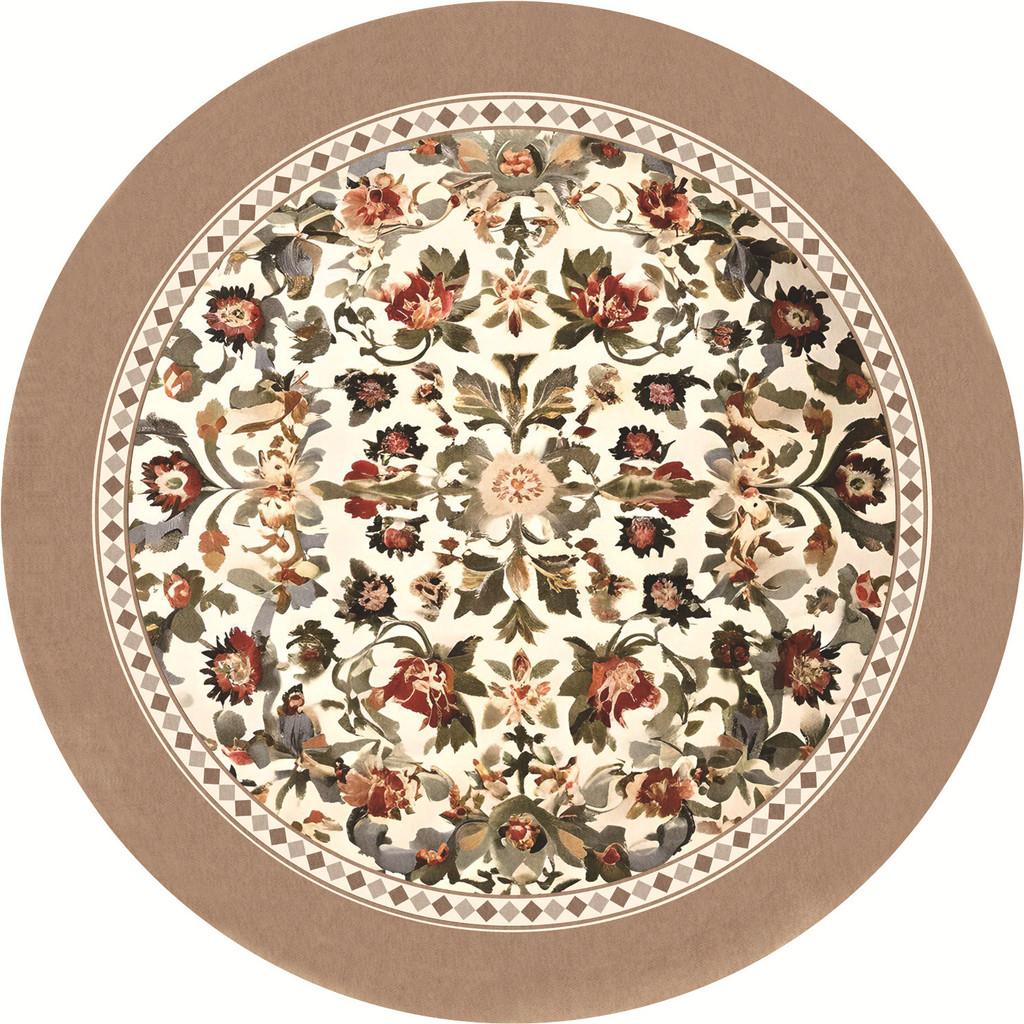 Vintage Floral Table Coasters Set Of Four Waterproof Rubber Kitchen Decor For Home Dining