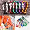 Multi-color Aluminium Safety Alloy Carabiner Buckle Keychain Camping Hiking Hook Climbing Button