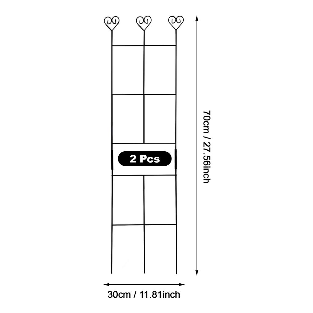 70x30cm Metal Potted Plants Climbing Trellis Supporting Frame Promote Plants Growth Support Stand for Indoor and Outdoor Plants
