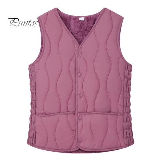 

Жіночий теплий м’який жилет, легкий жилет без рукавів, приталений жилет, вітрозахисний однобортний однотонний жилет для повсякденного одягу осінь-зима XL