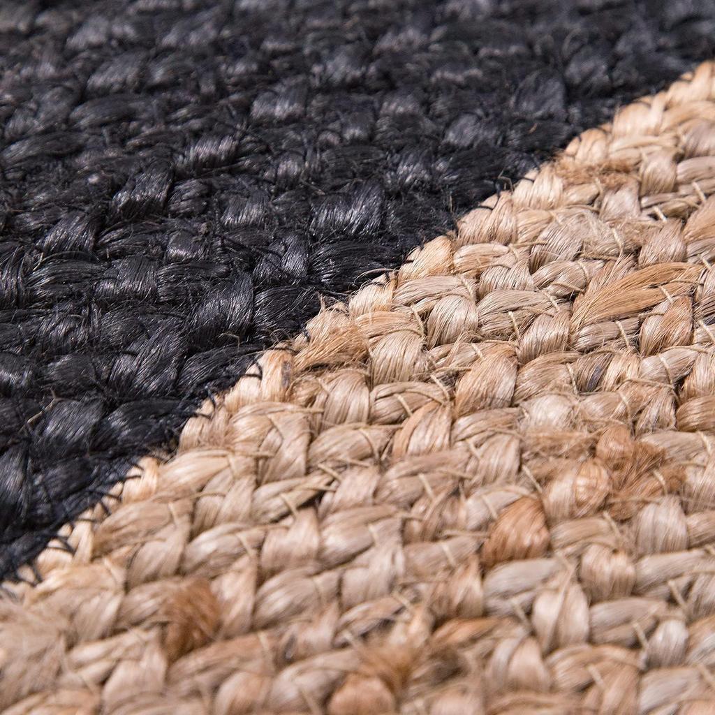 Ručně vyráběný jutový kulatý koberec Přírodní koberec pro jakýkoli prostor Vzhled Rustikální dekor Pro jakoukoli prostorovou oblast