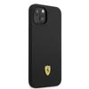 Ferrari Fehmsip14Sbk Iphone 14 / 15 / 136.1 Czarny/Black Hardcase Silicone Metal Logo Magsafe